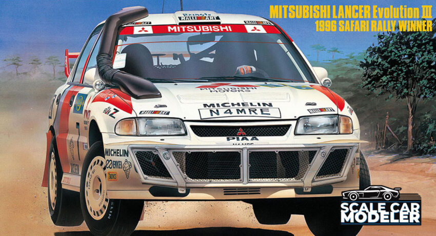 Hasegawa Mitsubishi Lancer Evolution III 1996 Safari Rally