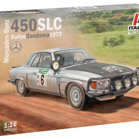Maquette Mercedes 450 SLC Rally Bandama 1979 Italeri 1:24 - Kit à Monter - Neuf