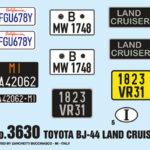 Italeri Toyota BJ44 Land Cruiser Model Kit