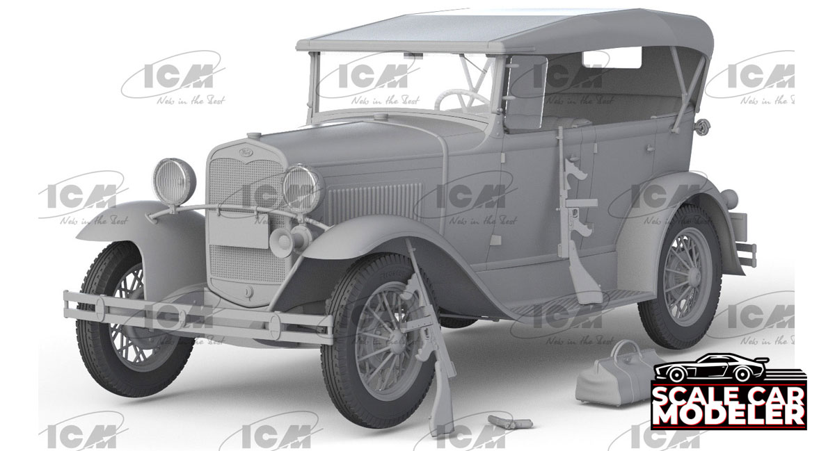 ICM Models Ford A Gangster Car Model Kit