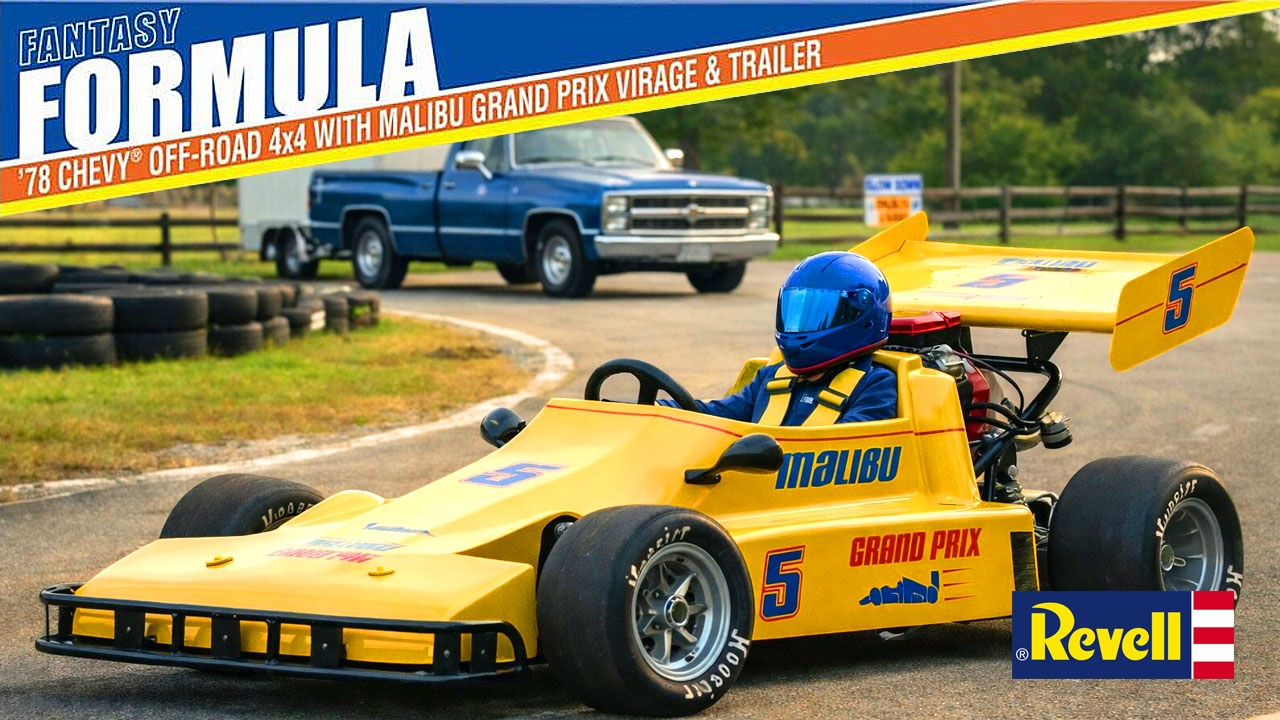 Video: Revell 1978 Chevy Off-Road 4x4 with Malibu Grand Prix Virage & Trailer