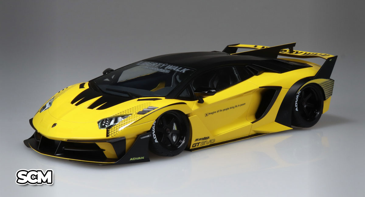 Aoshima LB-Silhouetta Works Lamborghini Aventador GT Evo
