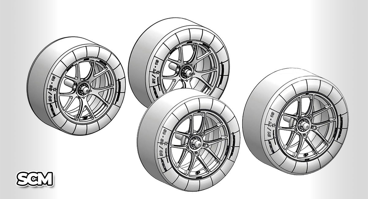 Decalcas BMW M4 GT3 Wheel and Tire Sets
