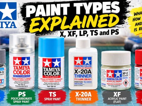 Tamiya Paint Types Explained: X, XF, LP, TS and PS